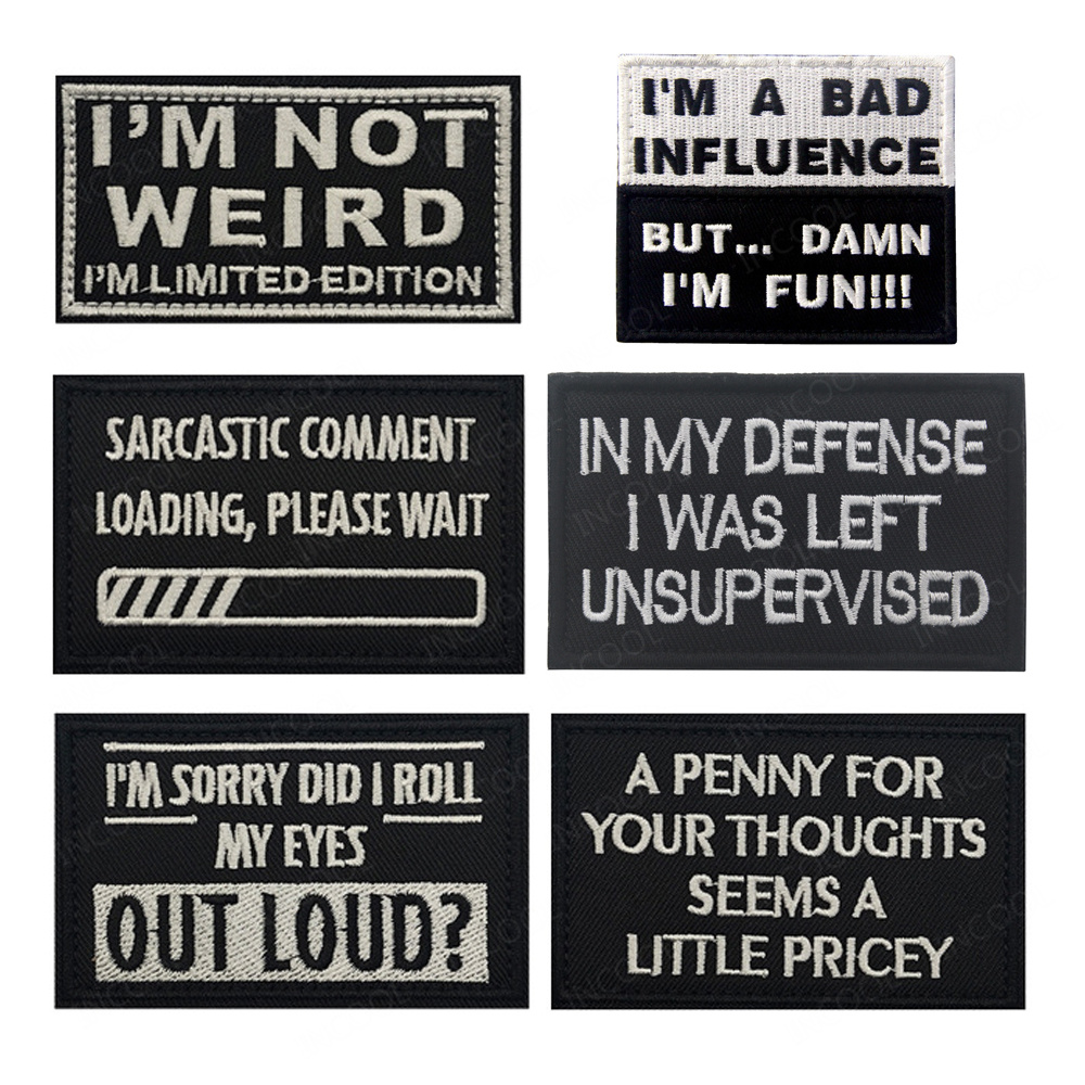 Embroidery Quote - Grappig gezegde Engelse letter inspirerende citaten