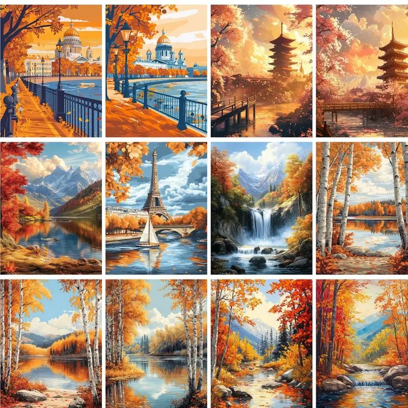 Embroidery Art Painting - 40x50cm Schilderen op nummer op canvas,