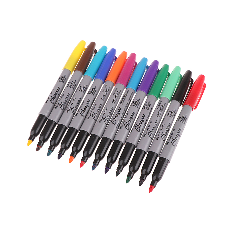 Transfer Pen Ink - 【6/12 stuks Microblading Uitwisbare Huidmarkeringspen Tattoo