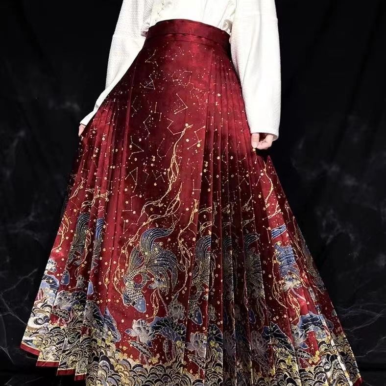 Embroidery Horse - ‌ Nieuwe Chinese stijl Hanfu paardengezicht