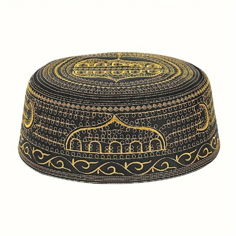 Embroidery Hijab - Katoen Borduren Arabische Mannen Moslim Hoed