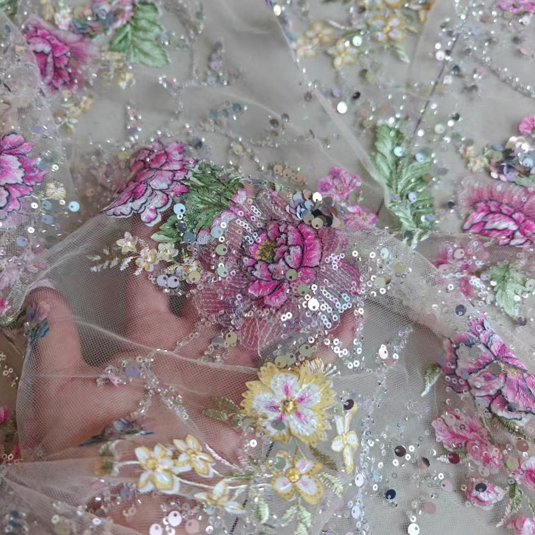 Embroidery Beads - 1M 120Cm Breed Luxe Kralen Kant