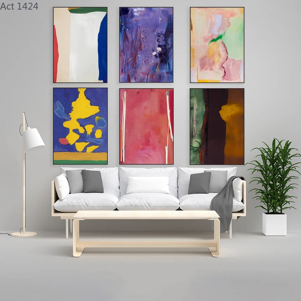 Embroidery Wall Art - Helen Frankenthaler, Amerikaanse abstracte expressionistische schilder,
