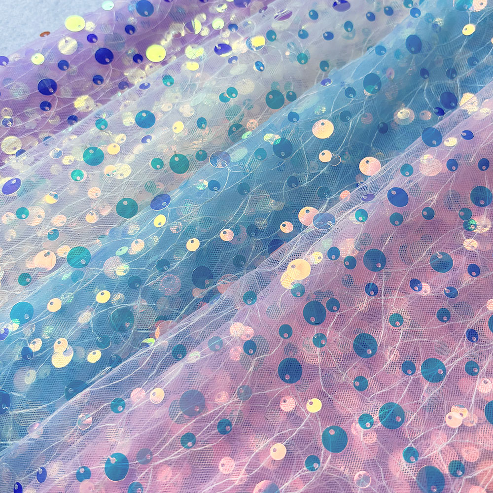 Embroidery Web - 59 inch breedte glitter pailletten tule