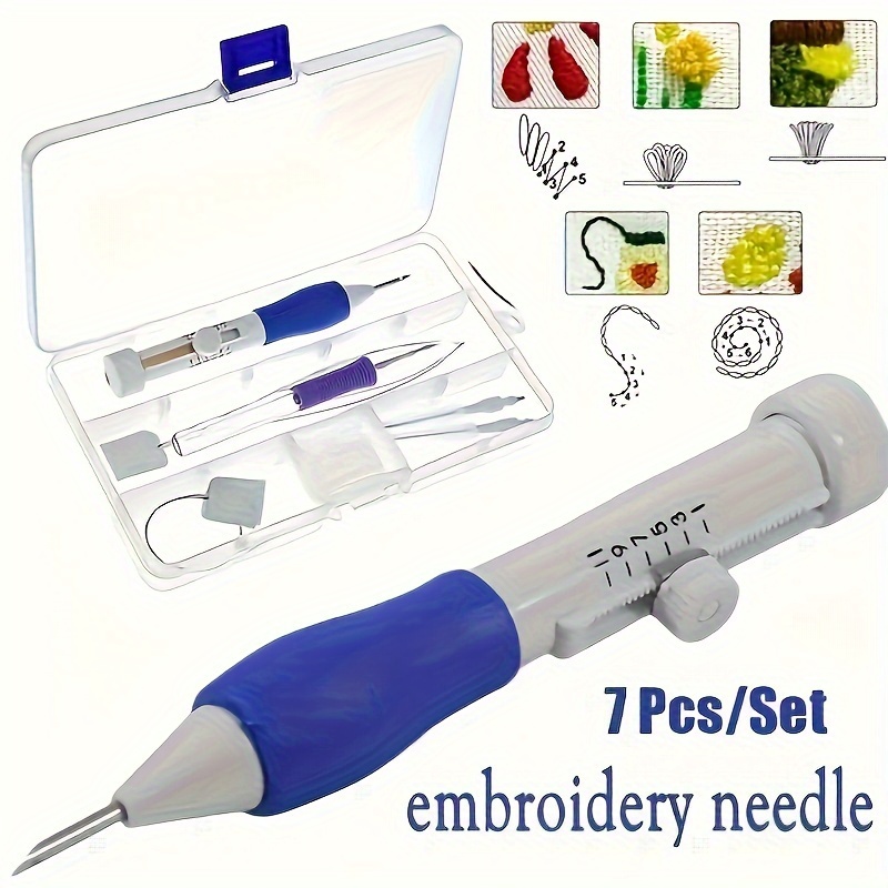 Embroidery Needle - 7-delige borduurpunchnaald naaigereedschapset voor handbreien en