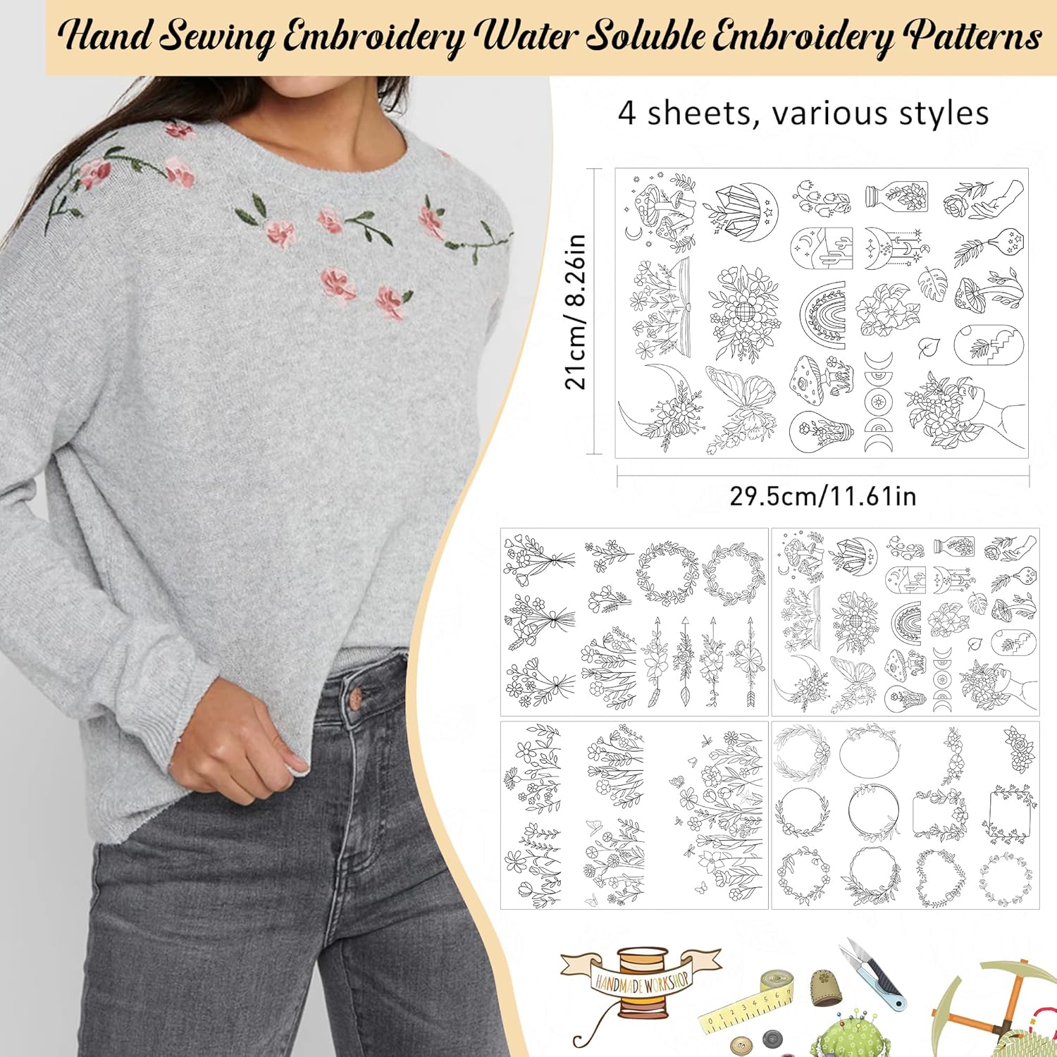 4-vellen wateroplosbaar stabil - Embroidery Web recensie en prijs