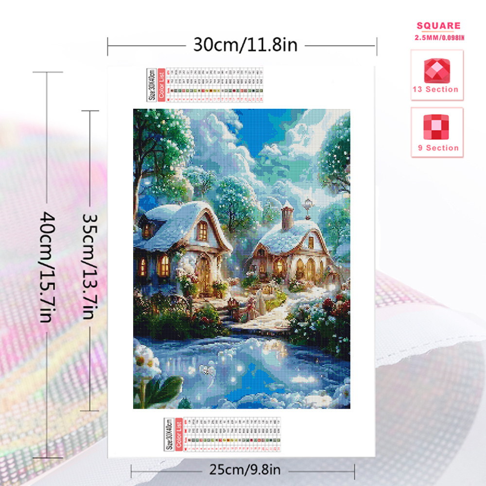 Momoart Diamond Painting Huis  - Embroidery Wall Art recensie en prijs