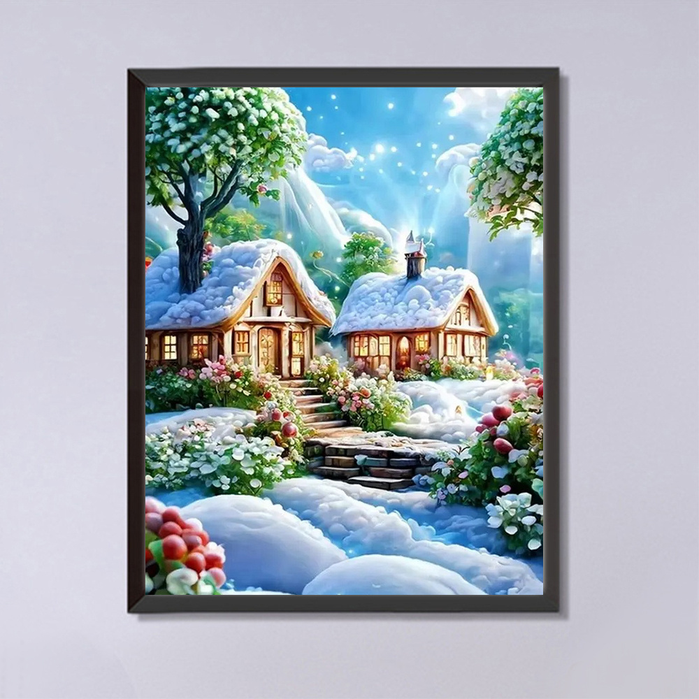 Momoart Diamond Painting Huis  - Embroidery Wall Art recensie en prijs
