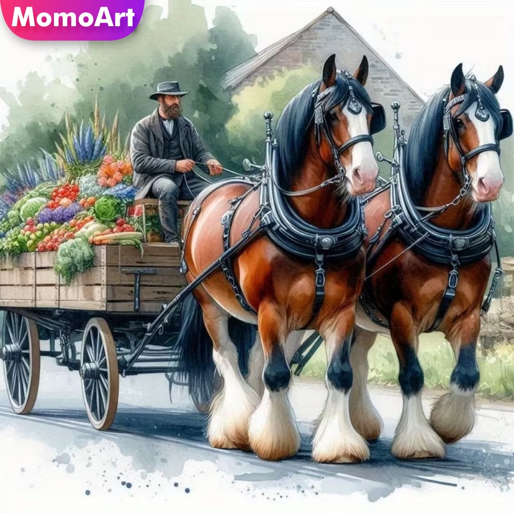 Momoart Paard Diamant Borduren - Embroidery Horse recensie en prijs