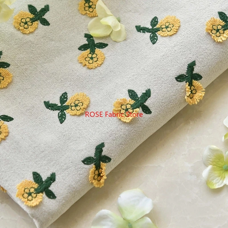 Ins-geïnspireerde 3D kleine ge - Embroidery Yellow Flower recensie en prijs