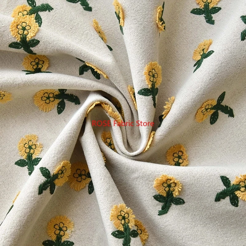 Ins-geïnspireerde 3D kleine ge - Embroidery Yellow Flower recensie en prijs