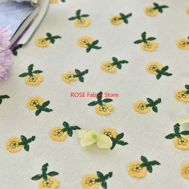 Ins-geïnspireerde 3D kleine ge - Embroidery Yellow Flower recensie en prijs