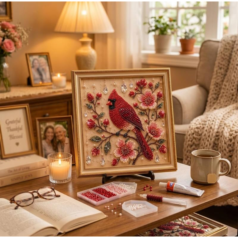Vogel Parel Kunst DIY Kit Kard - Embroidery Beads recensie en prijs