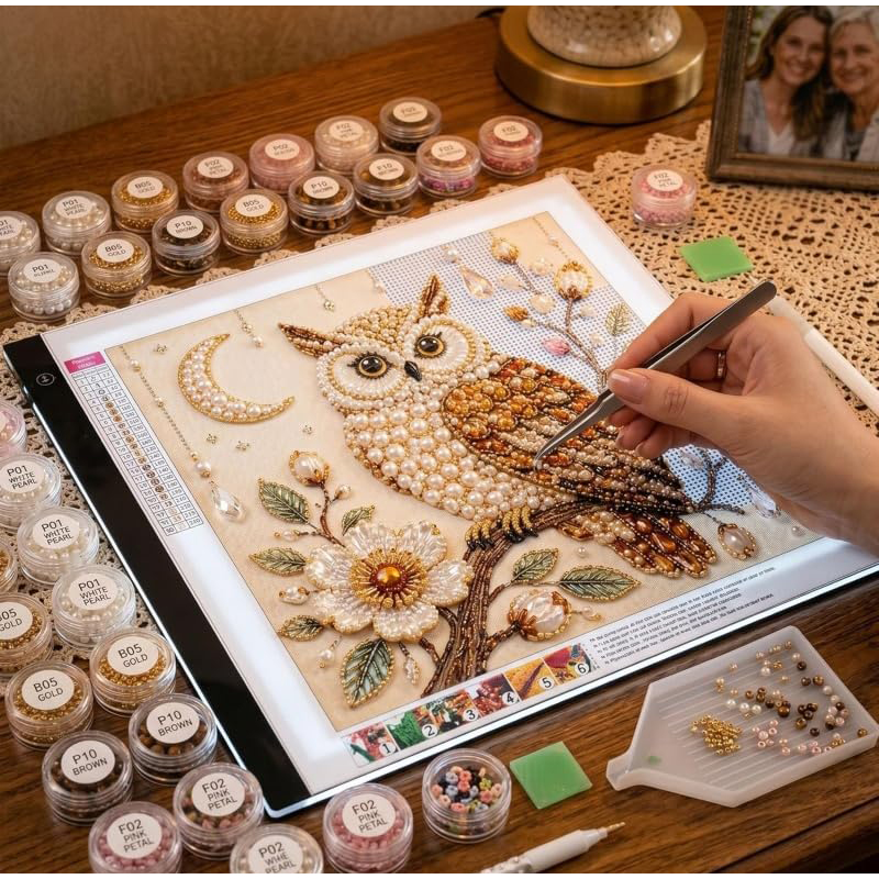 Vogel Parel Kunst DIY Kit Kard - Embroidery Beads recensie en prijs