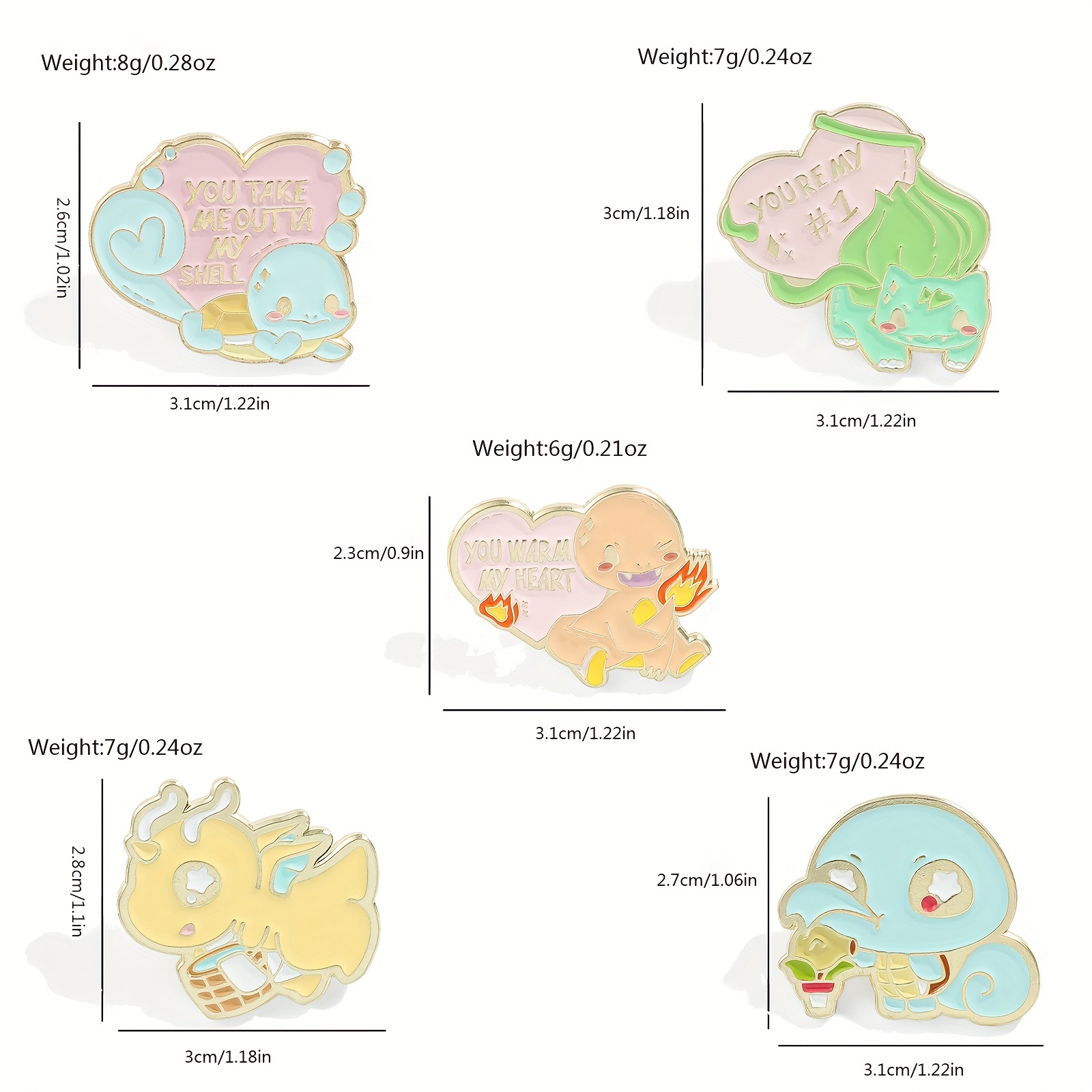 5 Stuks Leuke Anime Broche Per - Embroidery Tulle recensie en prijs