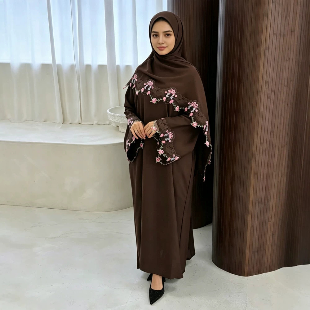 Eid Jurk Vrouwen Moslim Abaya  - Embroidery Hijab recensie en prijs