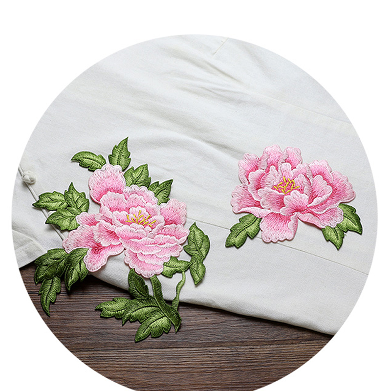 1 paar rood roze geel borduurw - Embroidery Yellow Flower recensie en prijs