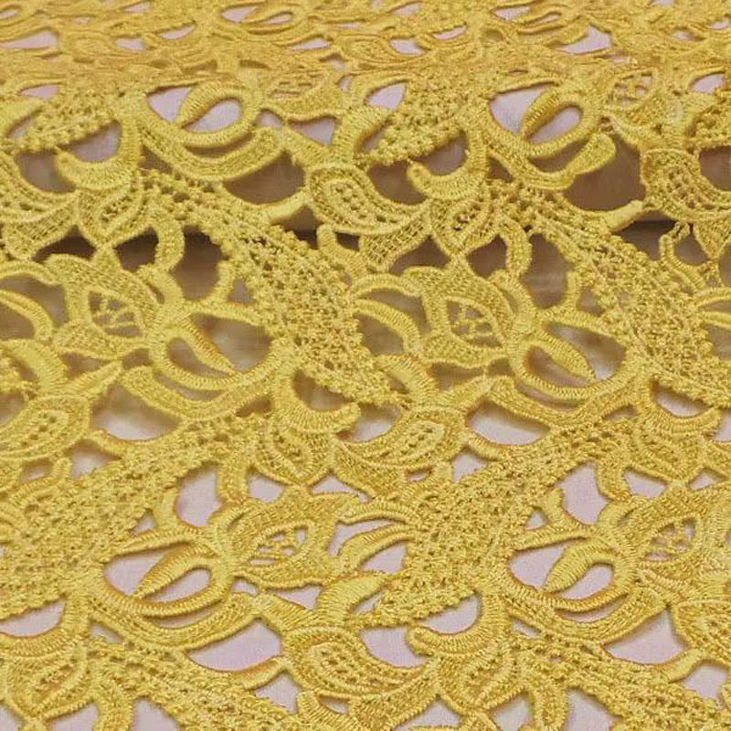 high-end kant doek geel stereo - Embroidery Yellow Flower recensie en prijs