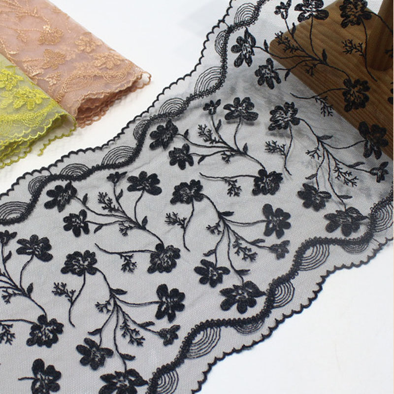 41 yards Bilateraal geborduurd - Embroidery Yellow Flower recensie en prijs