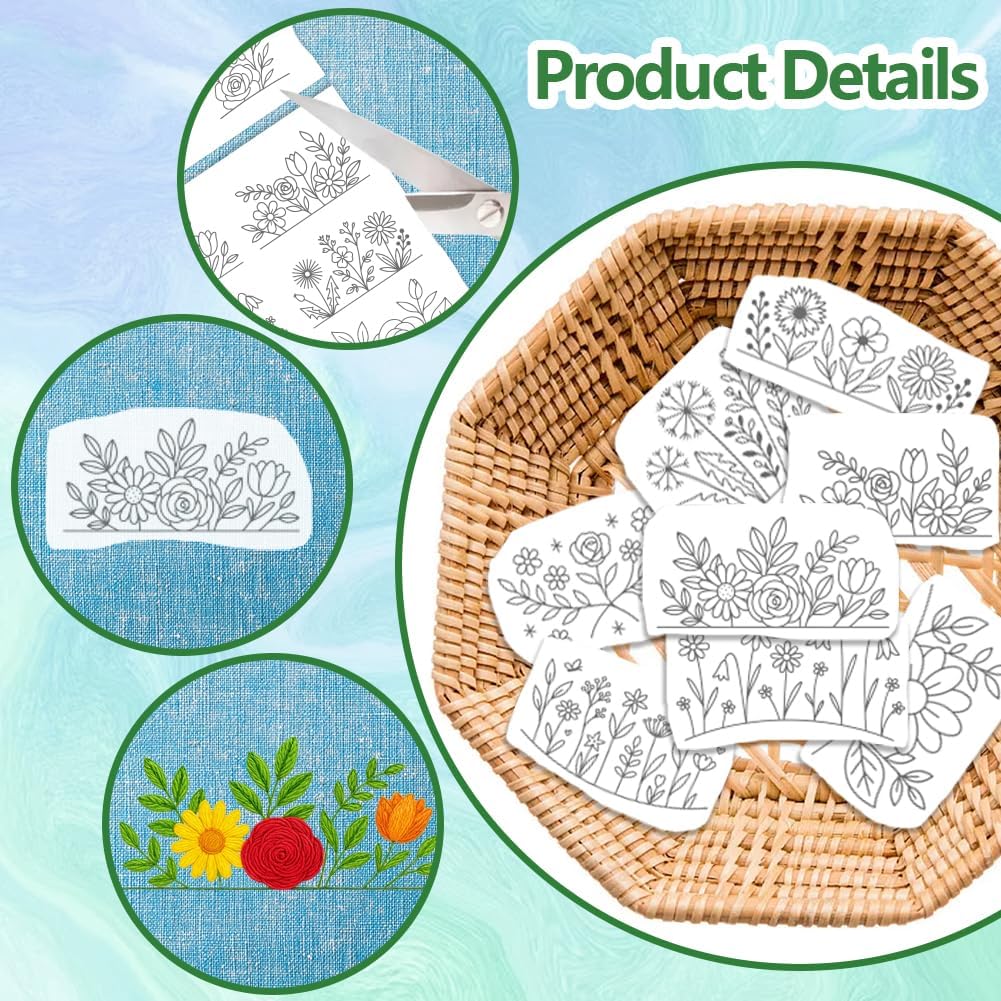 Bloemen Wateroplosbare stabili - Embroidery Web recensie en prijs
