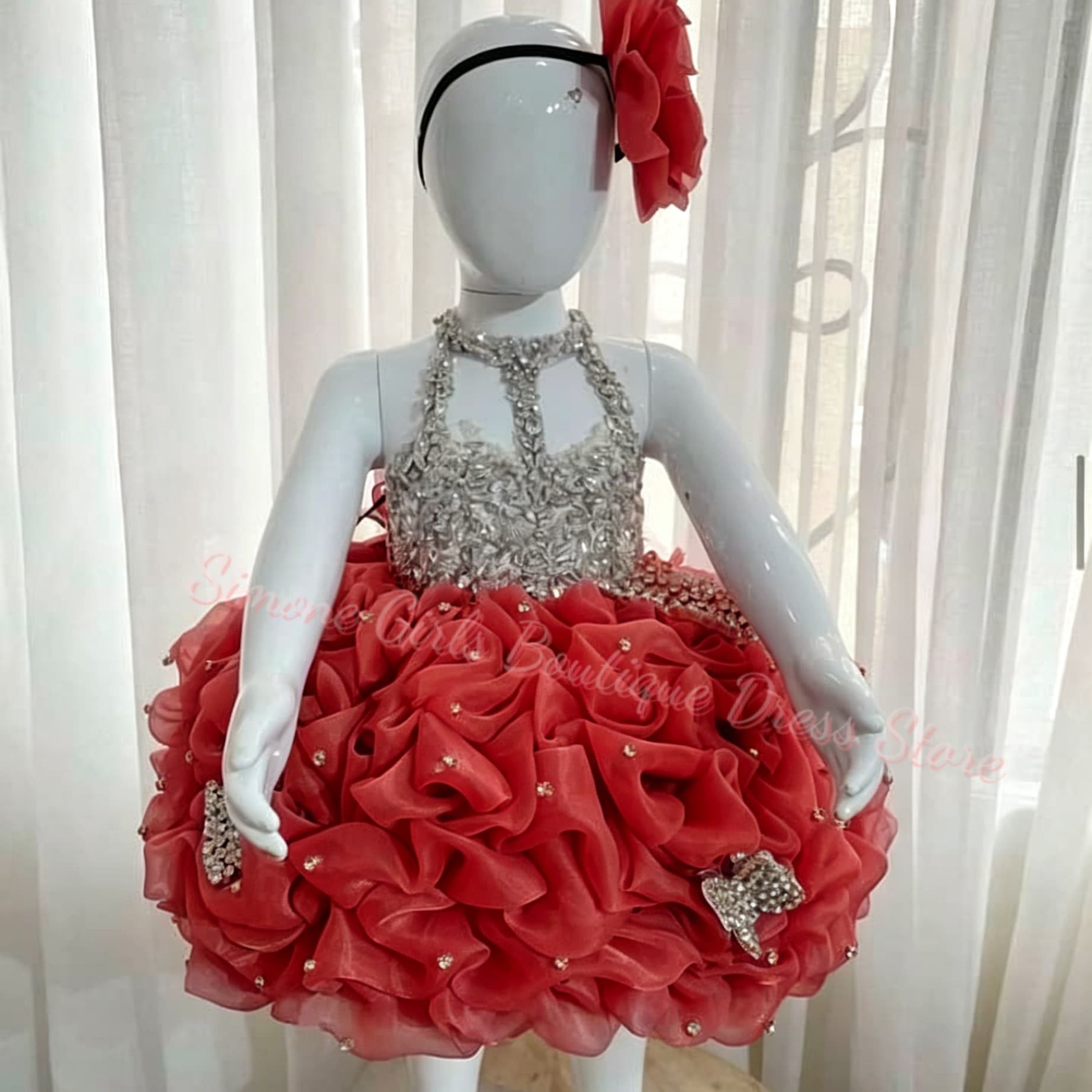 Gele ruches bloemenmeisjesjurk - Embroidery Yellow Flower recensie en prijs