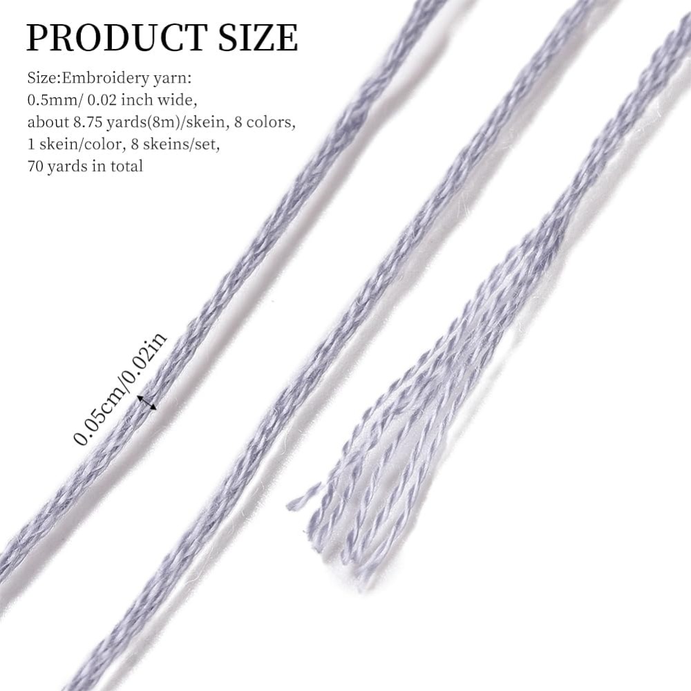 8 Strengen 70 Yards Grijs Vrie - Embroidery Computer recensie en prijs