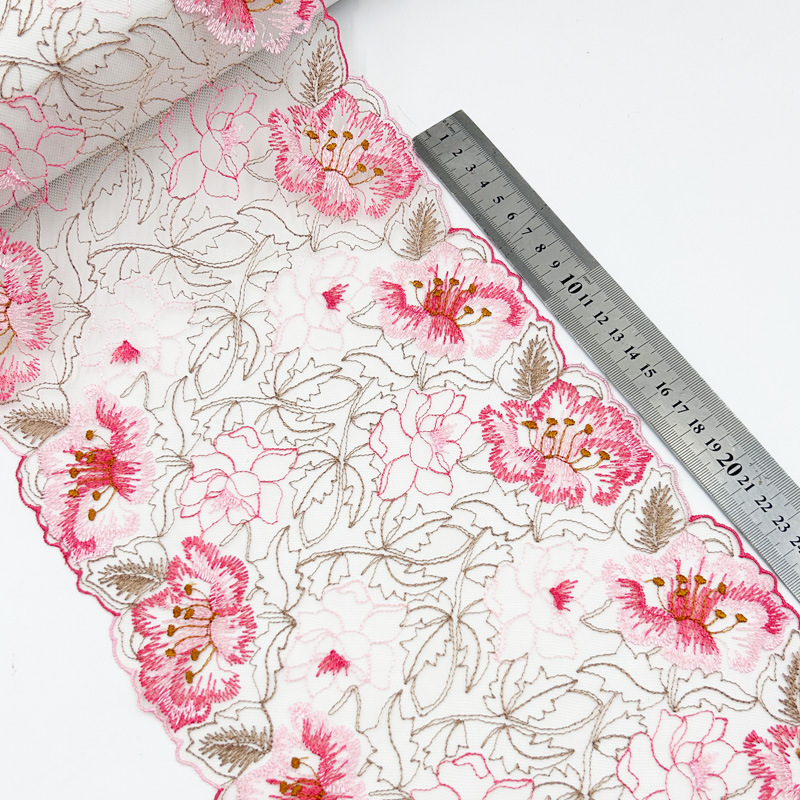 2 yards zacht mesh tule kant v - Embroidery Web recensie en prijs