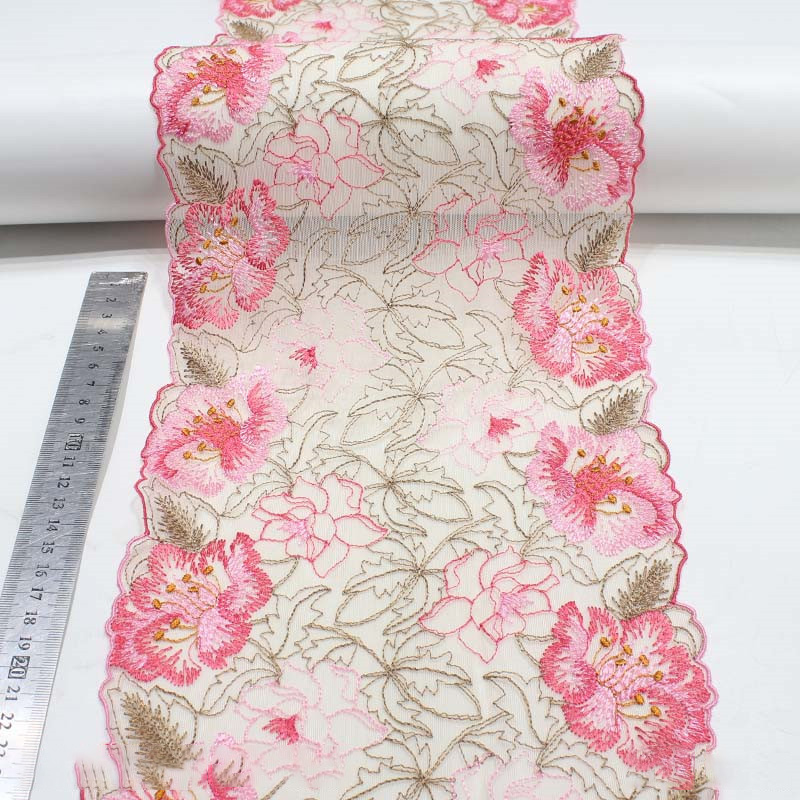 2 yards zacht mesh tule kant v - Embroidery Web recensie en prijs
