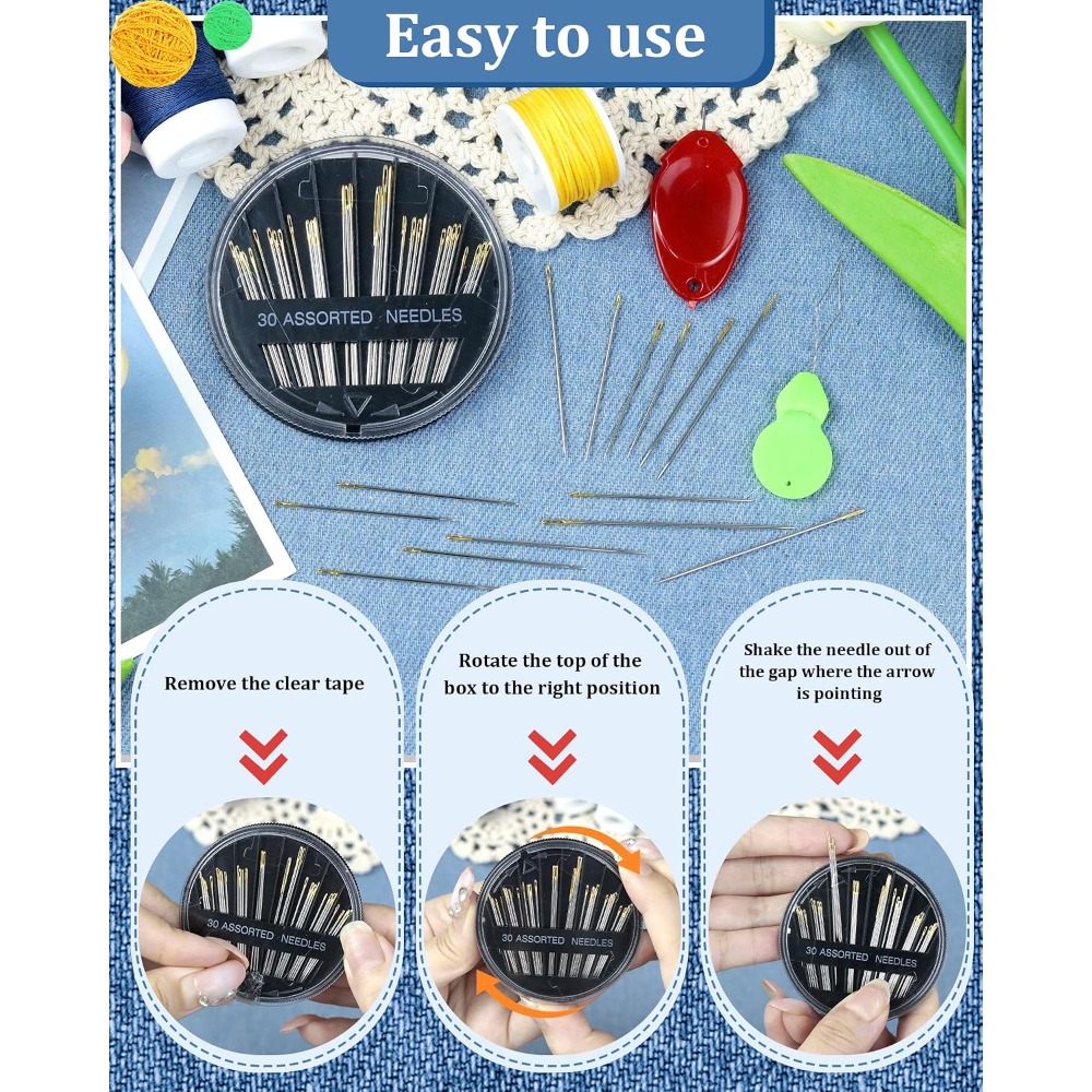 30-delige set stalen handnaald - Embroidery Needle recensie en prijs
