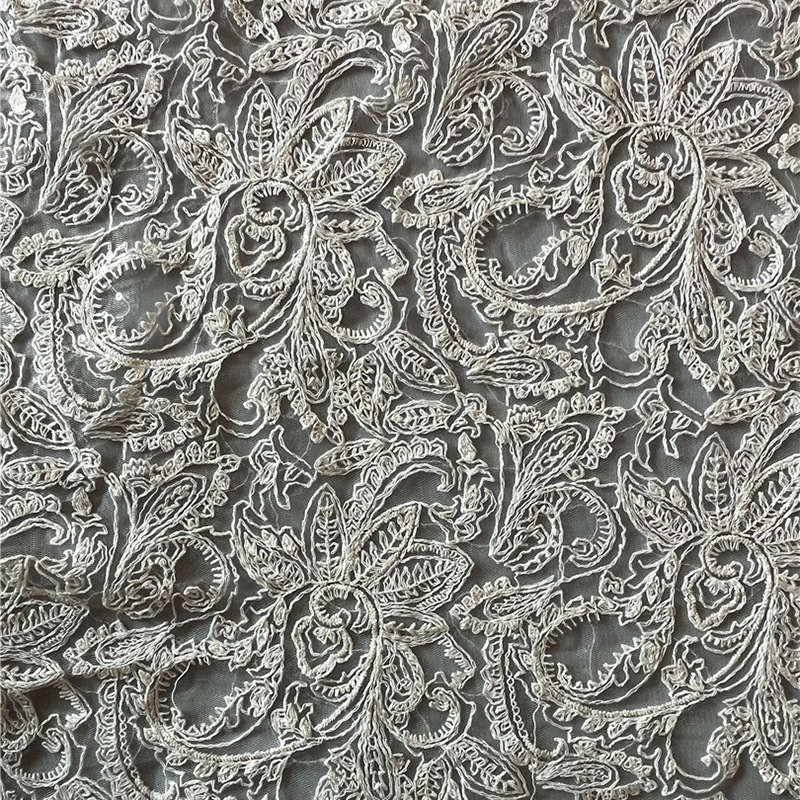 Pailletten Bloemen Mesh Katoen - Embroidery Web recensie en prijs
