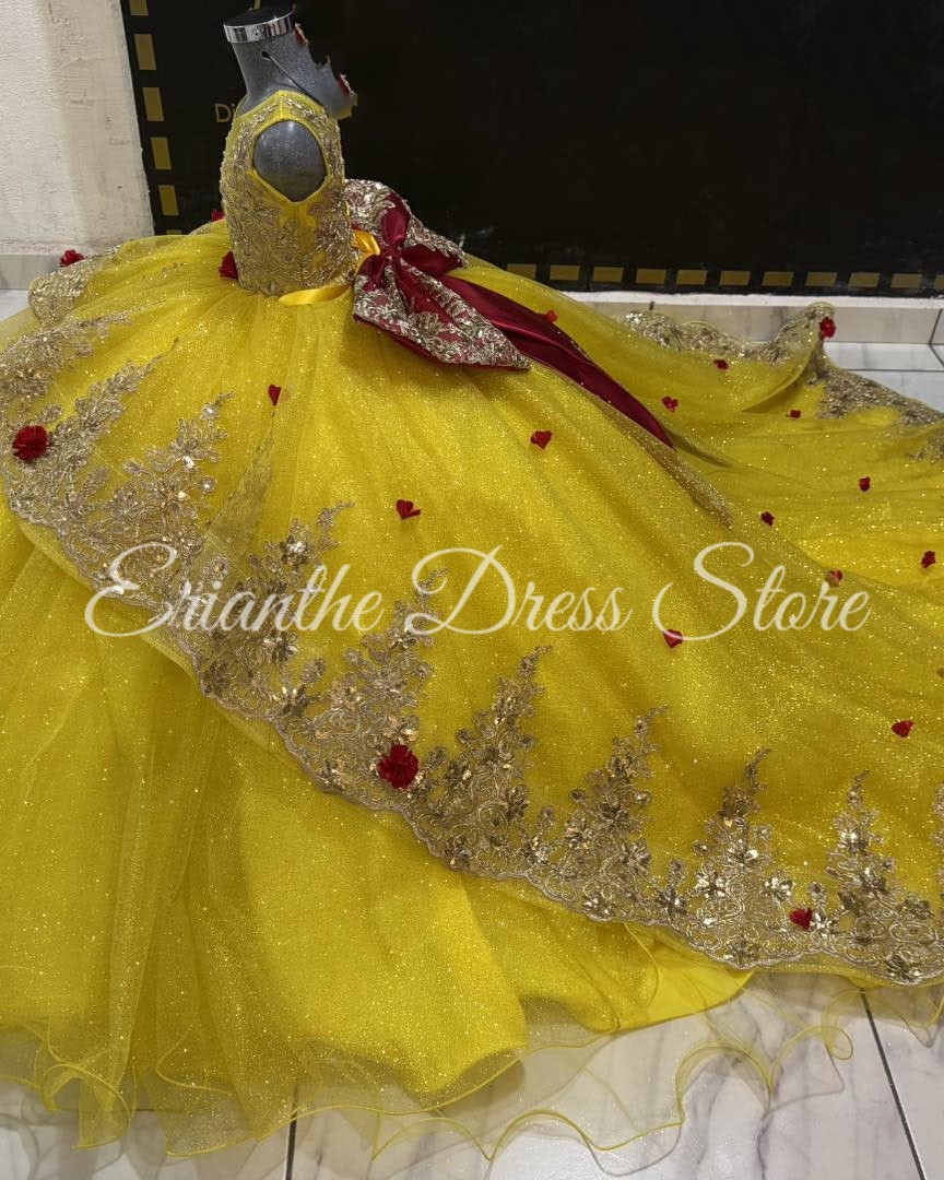 Gele bloemenmeisjesjurk voor b - Embroidery Yellow Flower recensie en prijs
