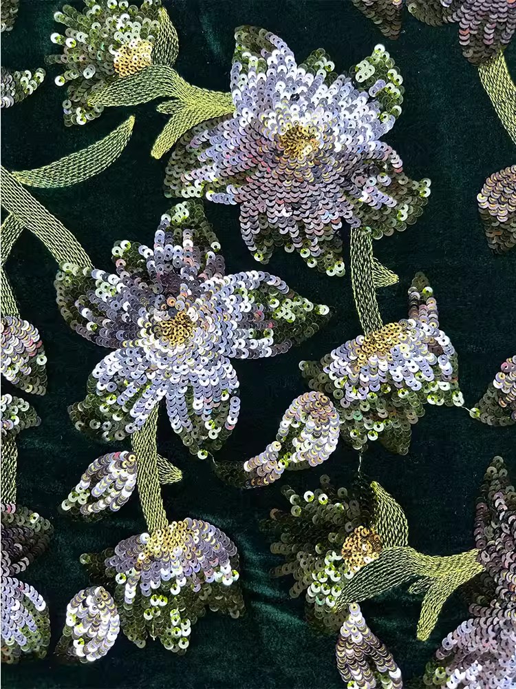 1yard Retro fluwelen tela hand - Embroidery Beads recensie en prijs
