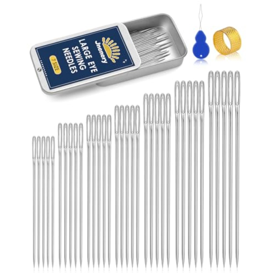 Grote naainaalden, 7 maten roe - Embroidery Needle recensie en prijs